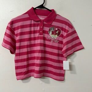 Disney girls lady and the tramp cropped tee